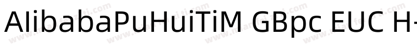 AIibabaPuHuiTiM GBpc EUC H字体转换